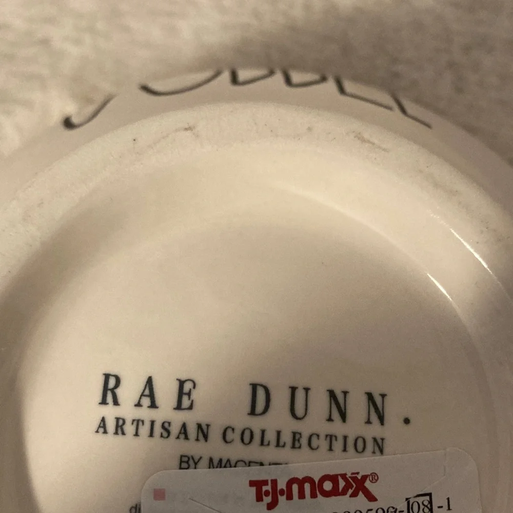 Rae Dunn Ceramic Bowl with 'Gobble'